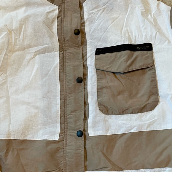 Missguided Colorblock Windbreaker Cropped Jacket - Picture 2 of 6